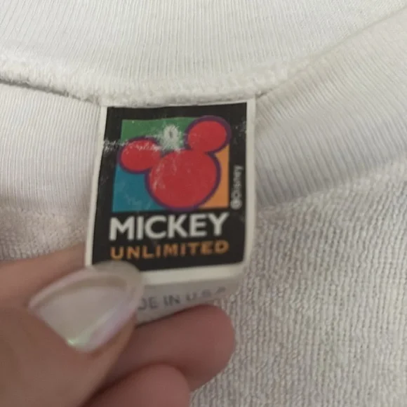 Vintage Mickey Mouse Terry Cloth Beach Cover Up Women's M Fun Disney Mom - Picture 8 of 12